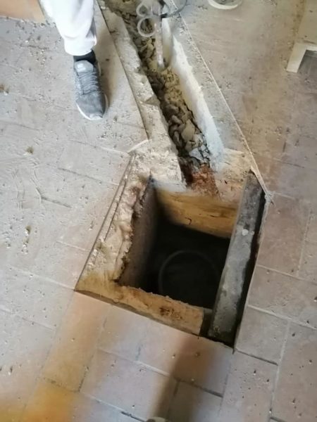 Egouttage chambre de visite